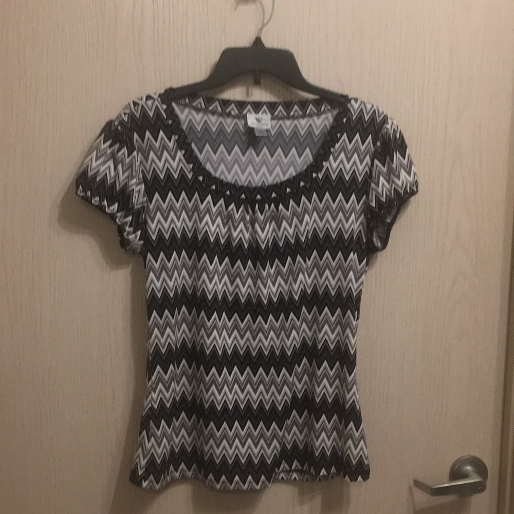 Worthington Stretch Large Chevron Top